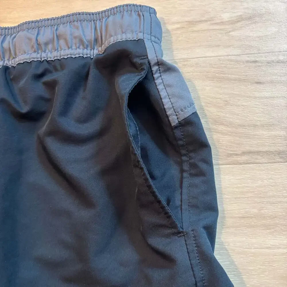 Speedo Men's Marina Long Volley Swim Shorts Black with Mesh Liner Size XL